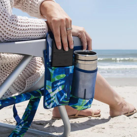 Comfortable beach chair with multiple recline positions